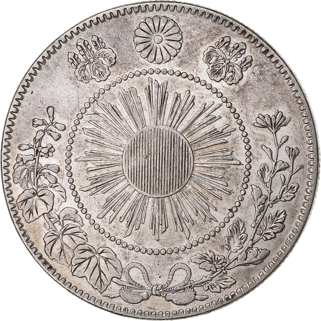 Japan, Meiji, 50 Sen, 1870, Silver, 