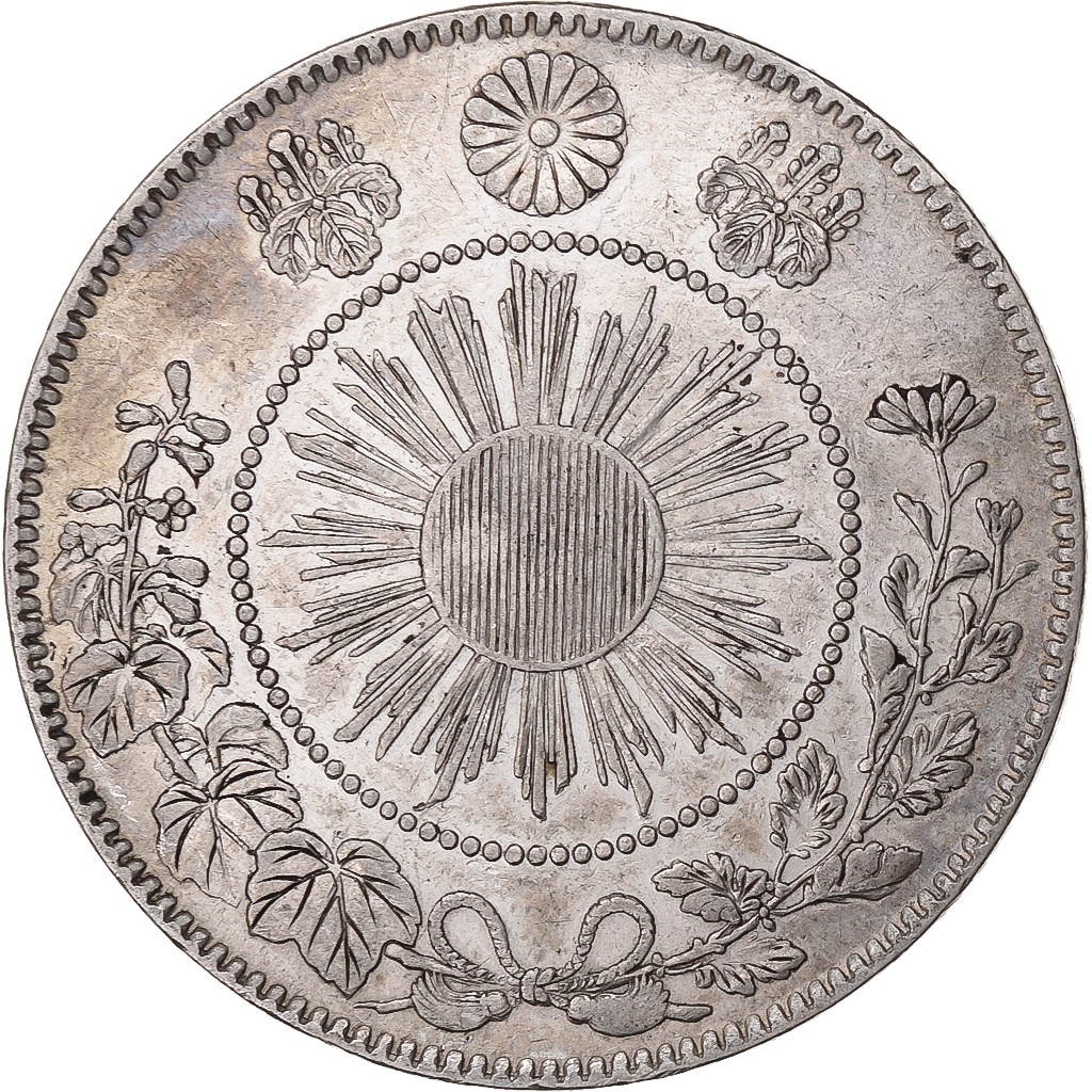 Japan, Meiji, 50 Sen, 1870, Silver, 