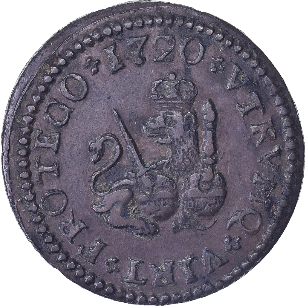 Spain, Philip V, 1 Maravedi, 1720, Barcelona, Copper, 