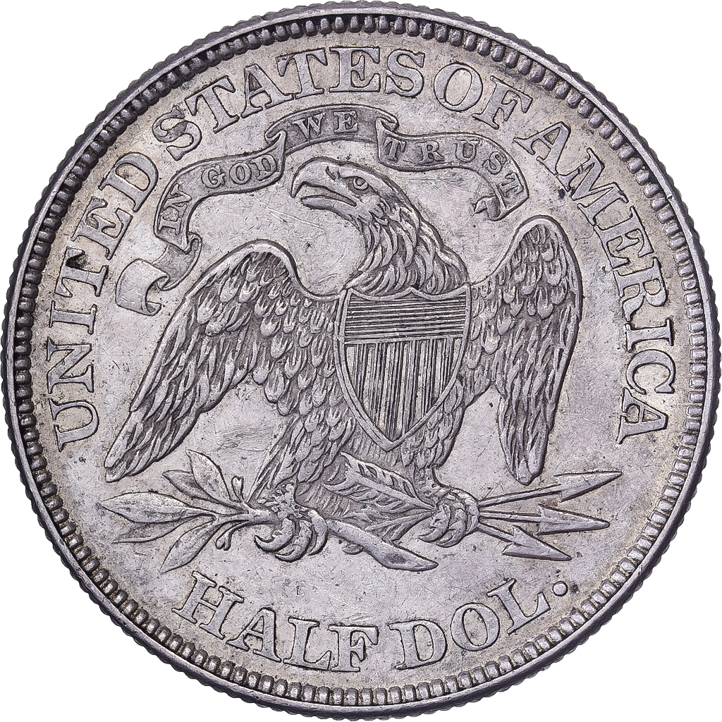 United States, Half Dollar, Seated Liberty, 1871, Philadelphia, Silver