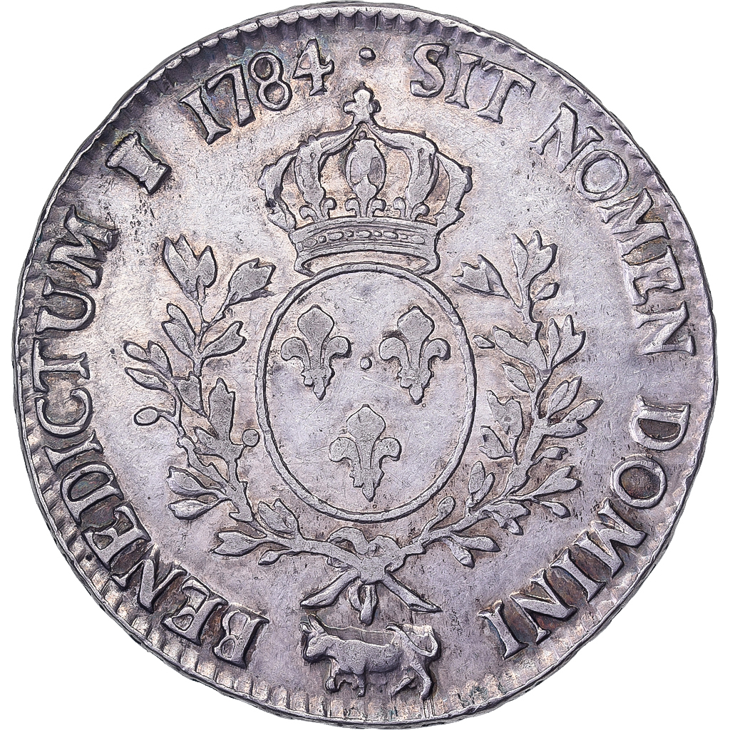 France, Louis XVI, Ecu aux branches d'olivier, 1784, Pau, Silver, 