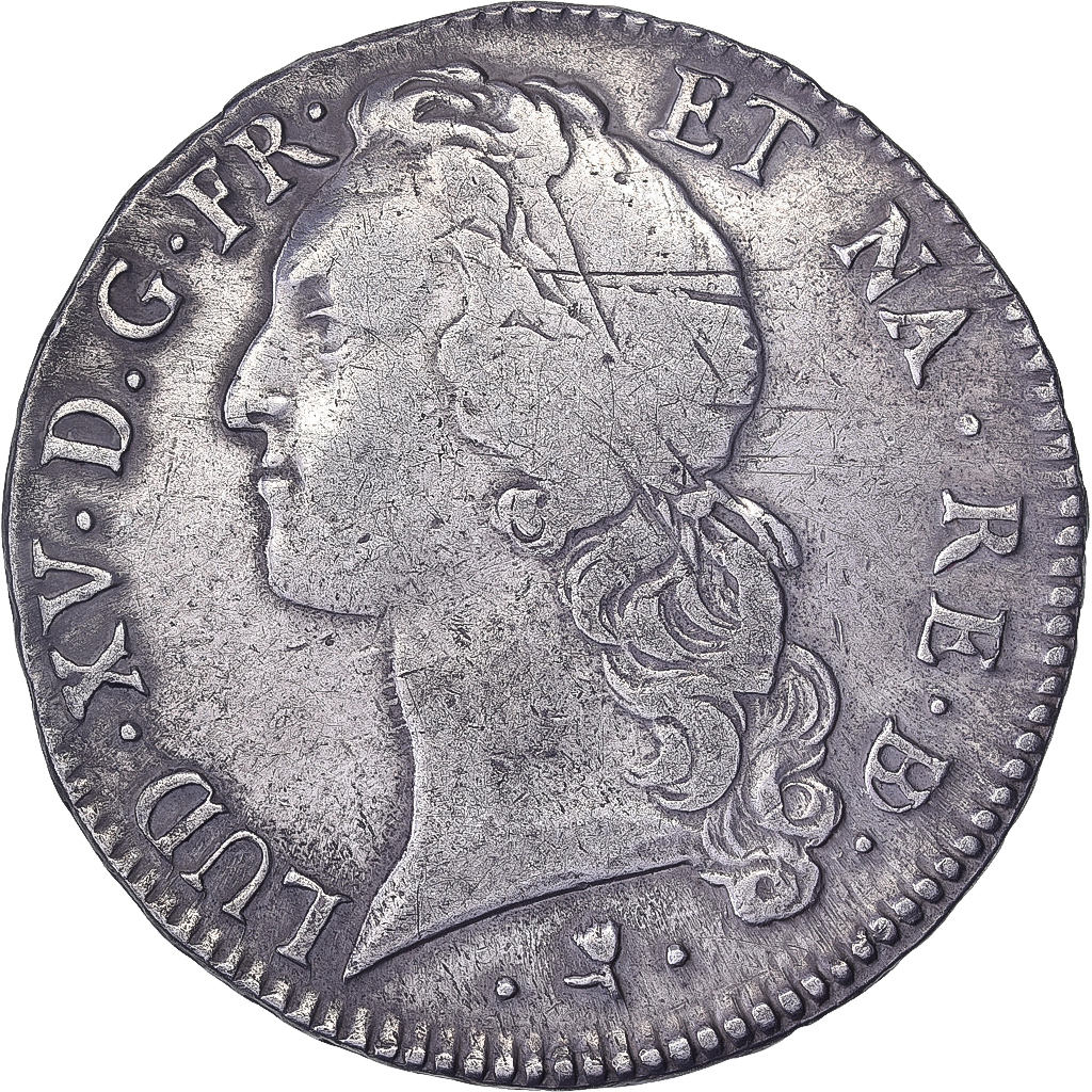 France, Louis XV, Écu de Béarn au bandeau, 1770, Pau, Silver, 