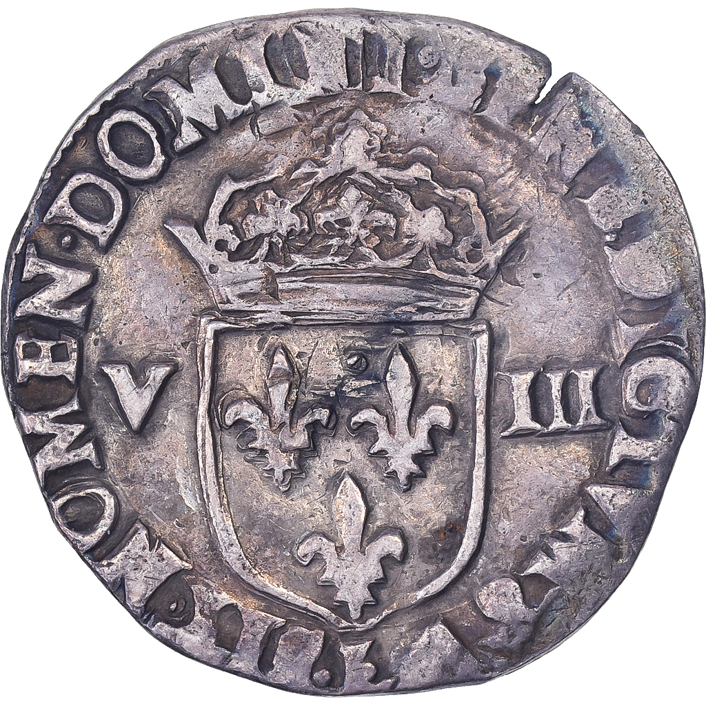 France, Louis XIII, 1/8 Ecu, 1629, Bayonne, Silver, , Gadoury:23