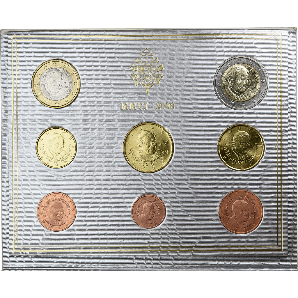 Vatican, Benedict XVI, Set 1 ct. - 2 Euro, 2006, Rome, FDC