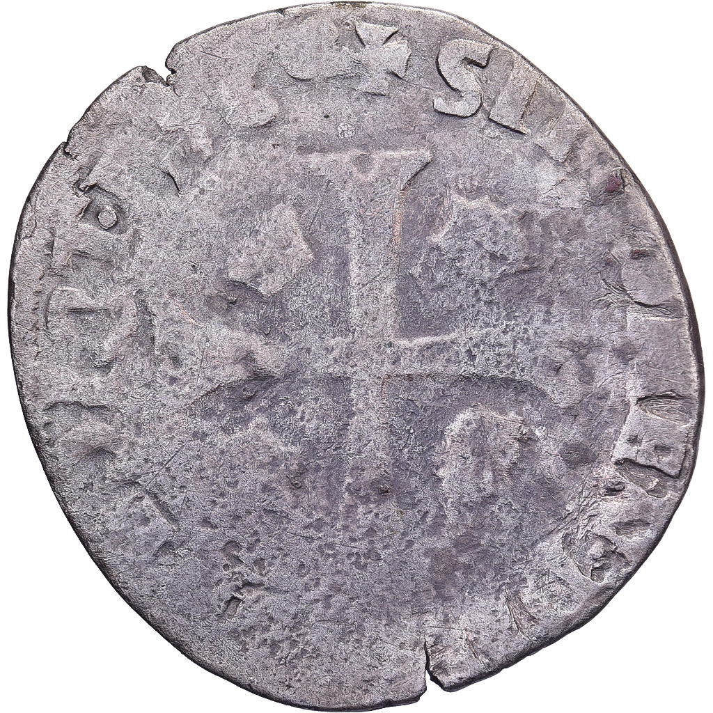 France, Henri III, Douzain aux deux H, Uncertain date, Billon, 