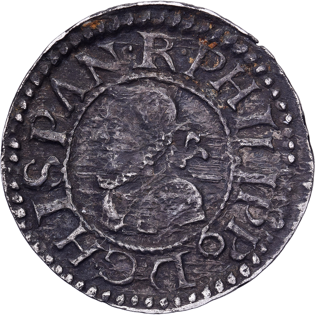 Principality of Catalonia, Philip III, 1/2 Croat, 1611, Barcelona, Billon