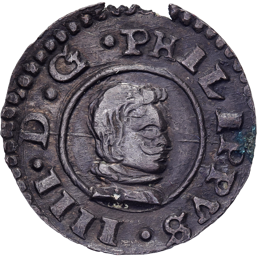 Spain, Philip IV, 8 Maravedis, 1661, Seville, Billon, 