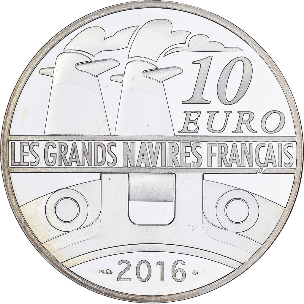 France, 10 Euro, Ile de France, Proof, 2016, MDP, Silver, MS
