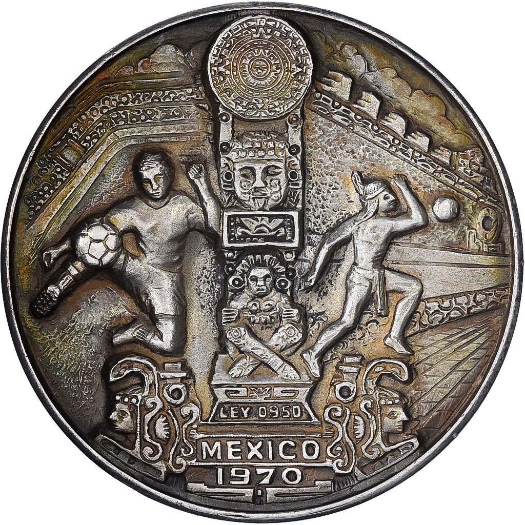Mexico, Medal, 1970 FIFA World Cup, 1970, Silver, | Tokens & Medals
