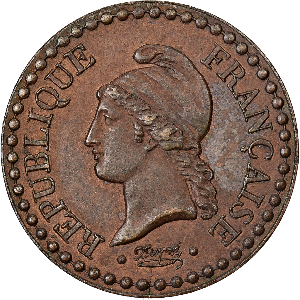 France, 1 Centime, Dupré, 1849, Paris, Copper, , Gadoury:84