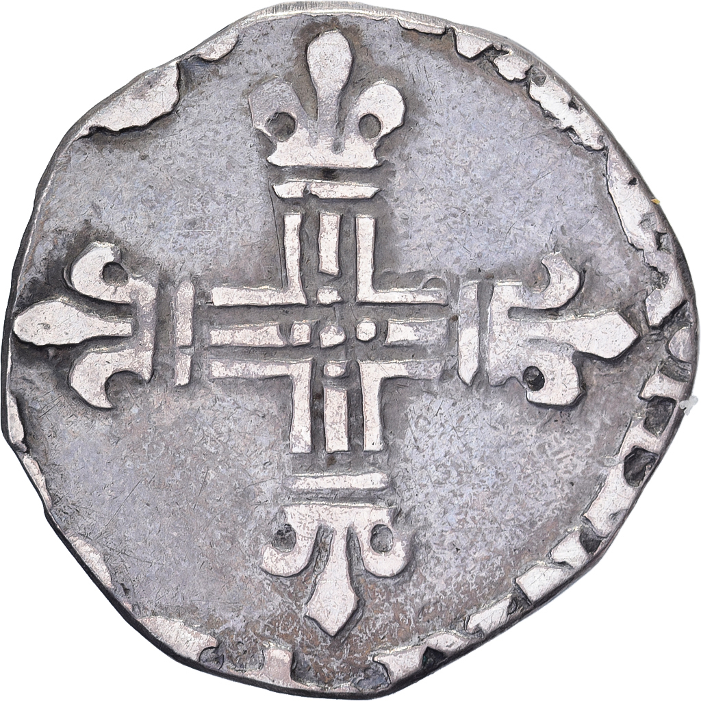 France, Henri IV, 1/8 écu de Navarre, Uncertain date, Saint-Palais, Silver