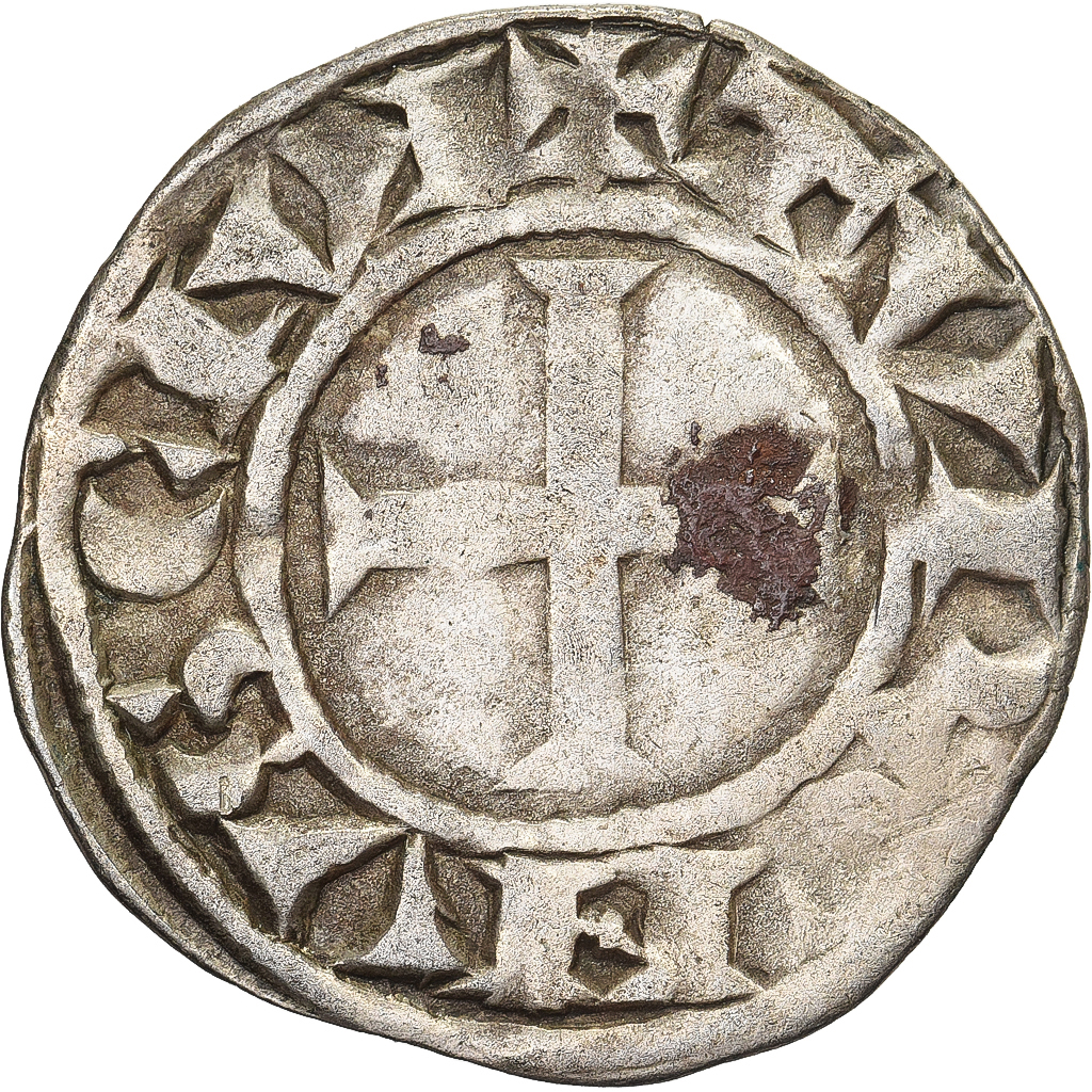 Touraine, Denier, ca. 1150-1200, Saint-Martin de Tours, Billon, 