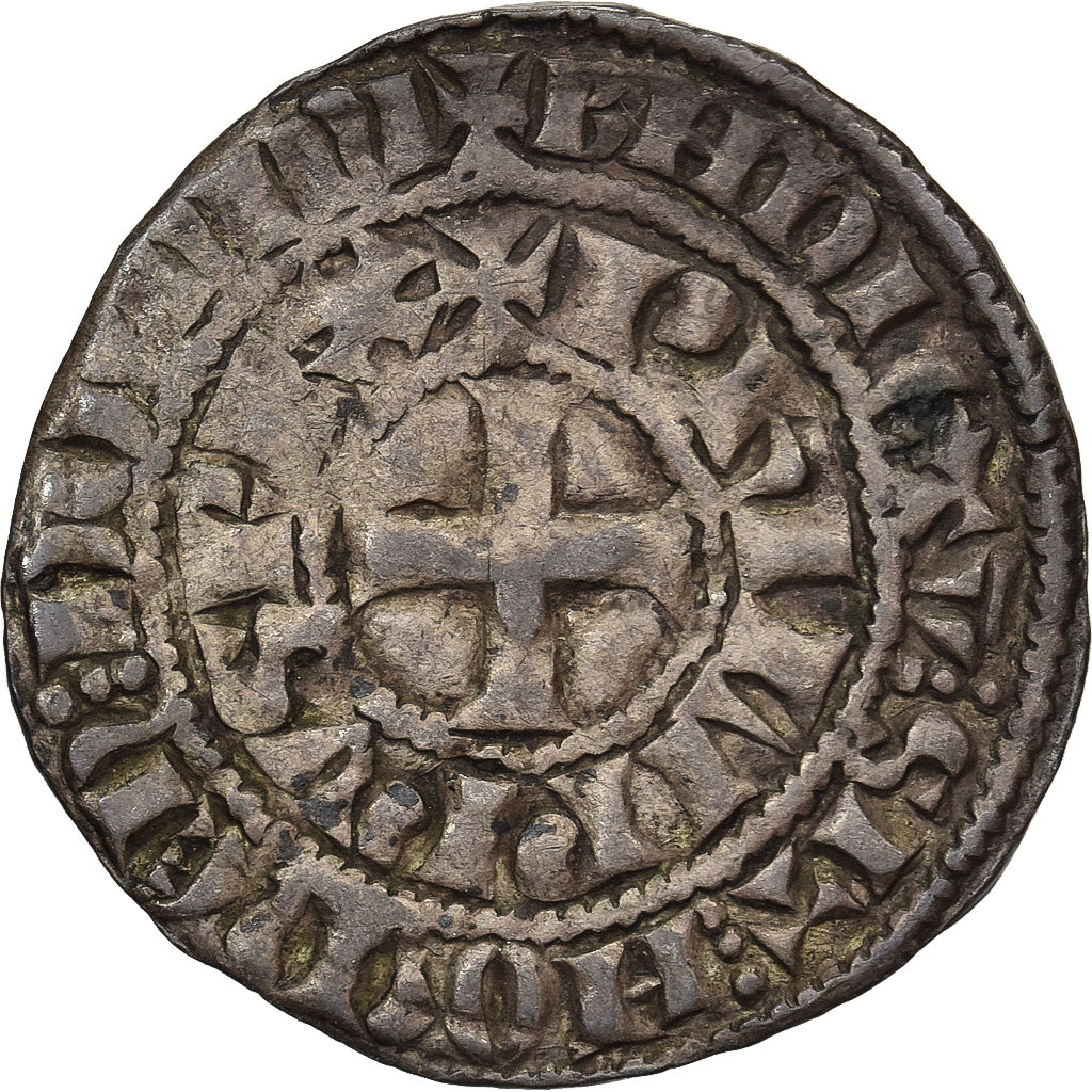 France, Philippe IV, Maille Tierce, 1306-1314, Billon, VF, Duplessy:219