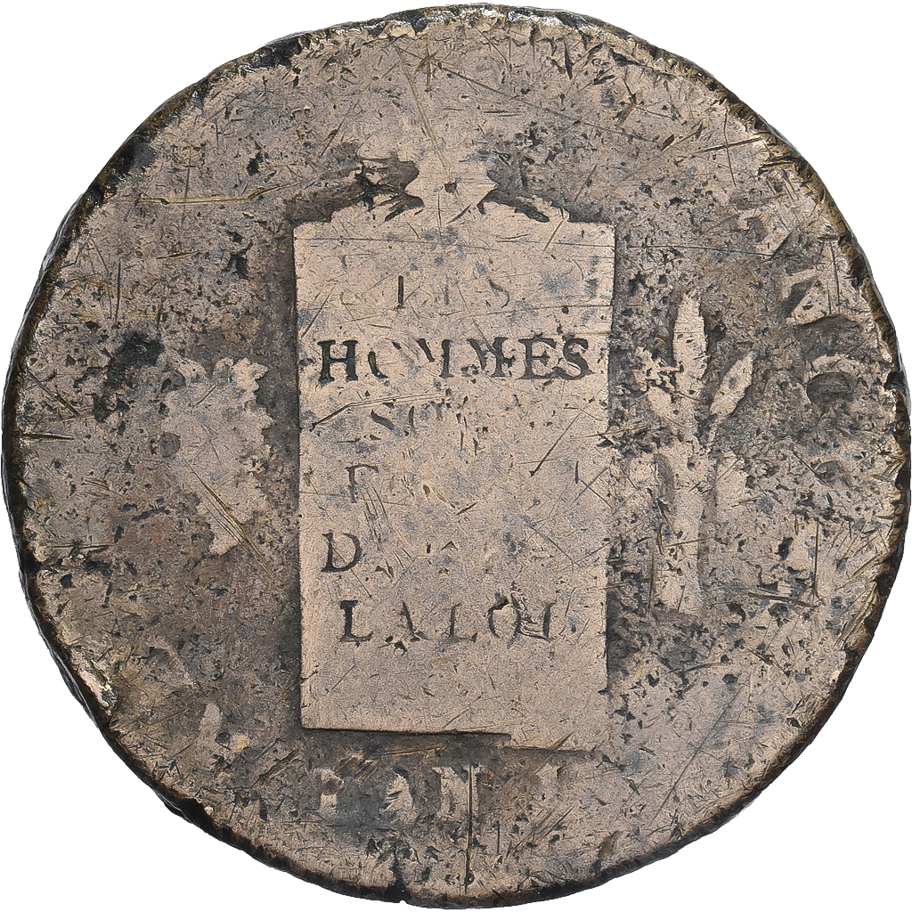 Frankrijk, 2 sols à la Balance, 1793 / AN II, Arras, Bronzen, ZG