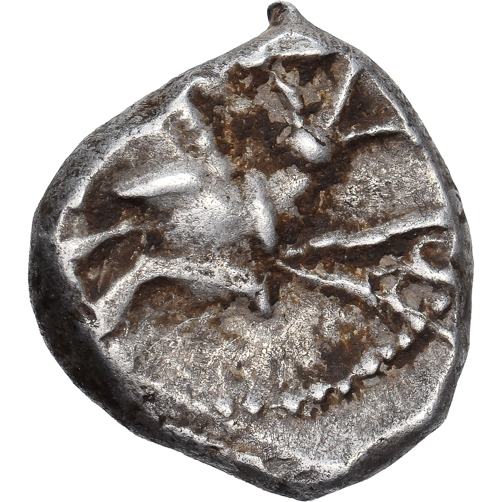 Allobroges, Denier à l'hippocampe, 2nd-1st centuries BC, Zilver, ZF+