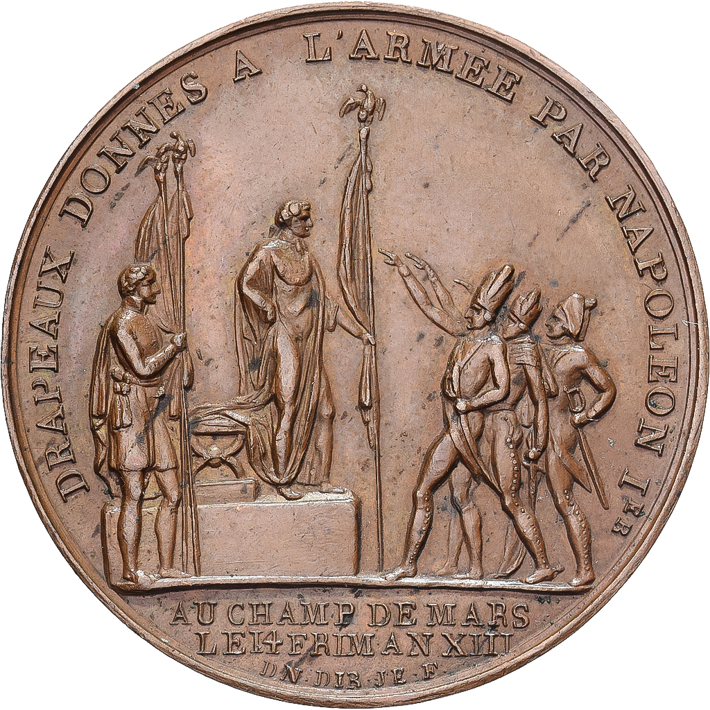 Frankrijk, Token, Drapeaux Donnés à l'Armée par Napoleon Ier, Koper, Droz