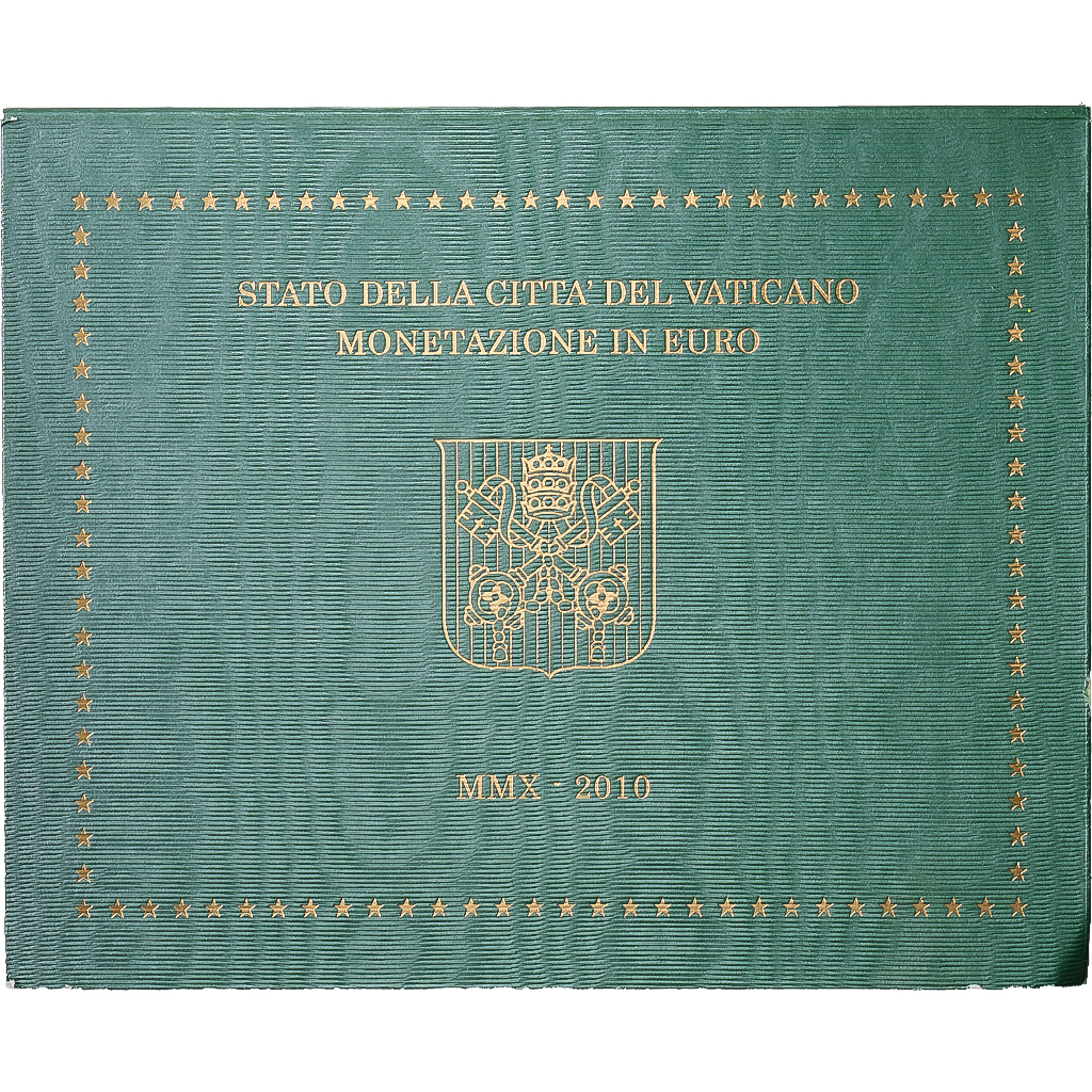 Vatikanstadt, Pope Benedict XVI, Set 1 ct. - 2 Euro, BU, 2010, Rome, STGL