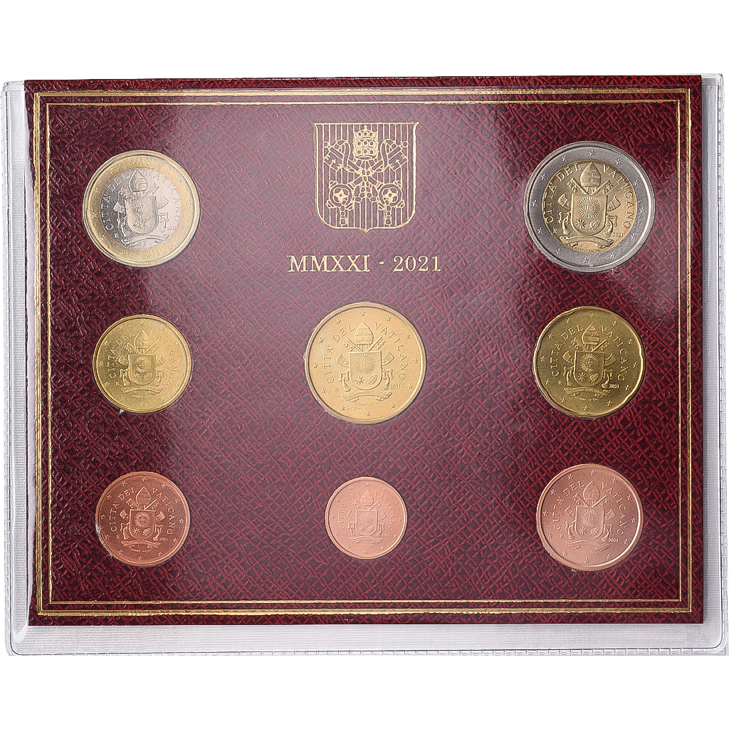 Vatican, Pope Francis I, Set 1 ct. - 2 Euro, BU, 2021, Rome, MS