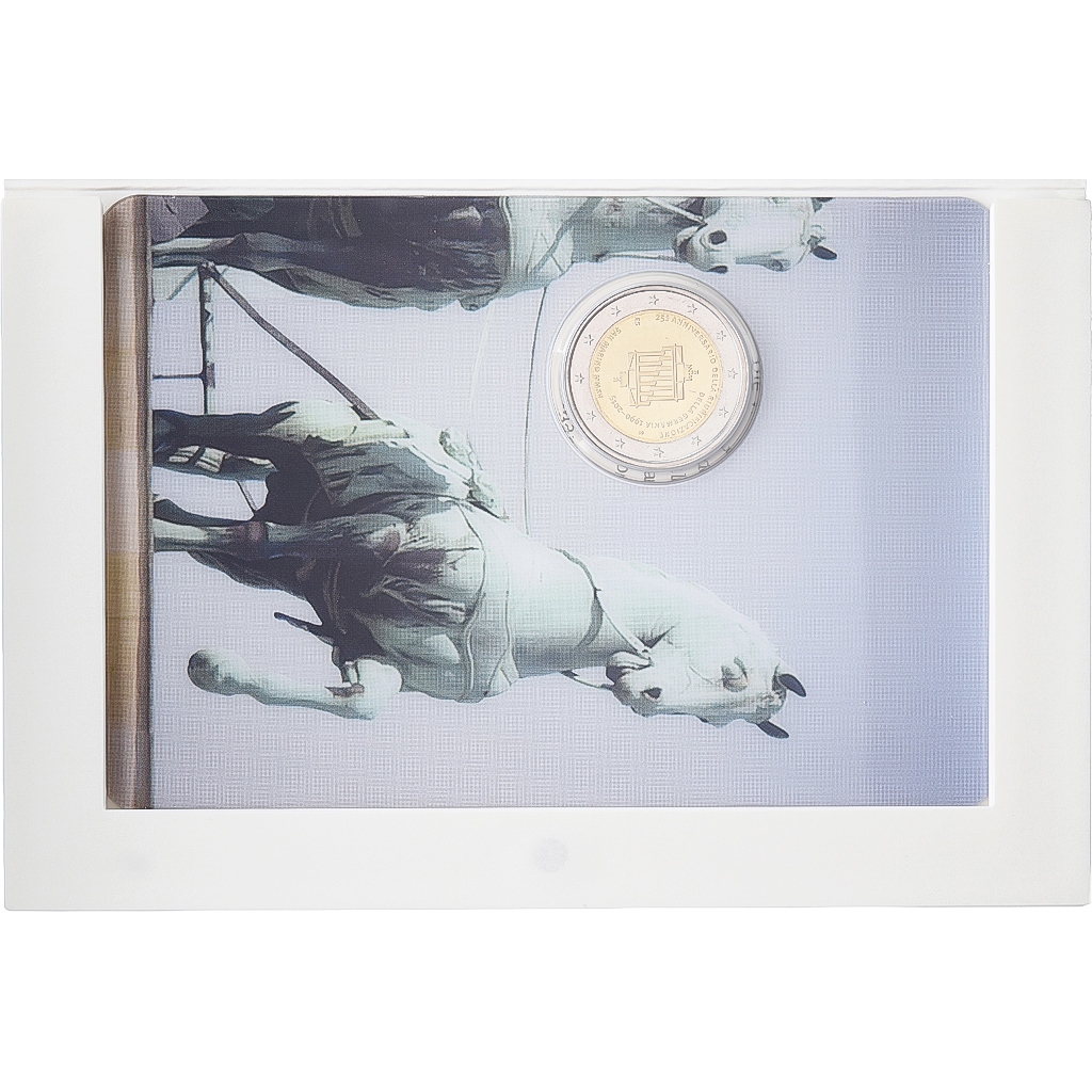 San Marino, 2 Euro, 25 Years of German Unity, FDC, 2016, Rome, Bi-Metallic