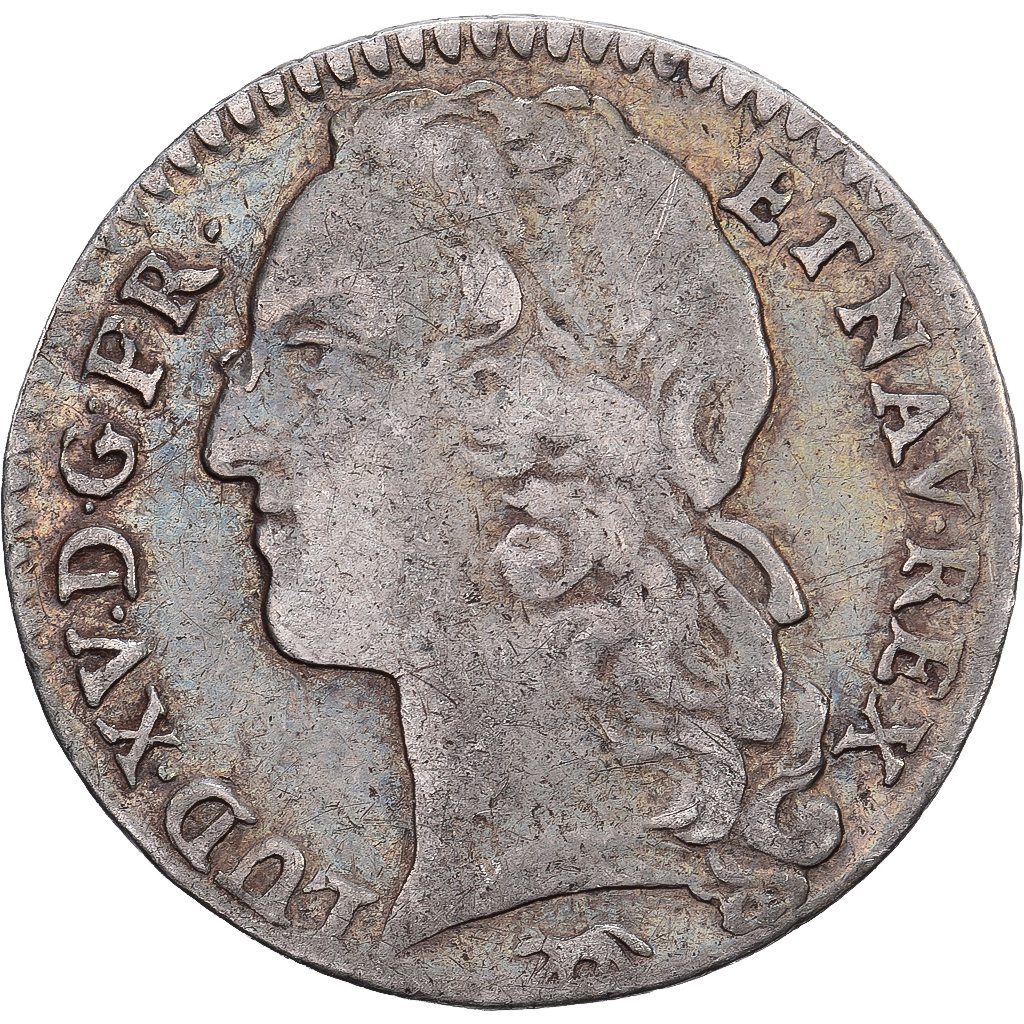 France, Louis XV, 1/10 Écu au bandeau, 1752, Paris, Silver, VF