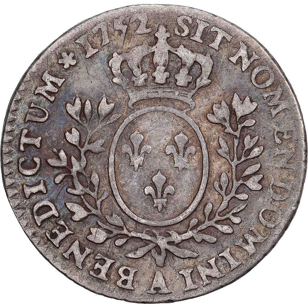 France, Louis XV, 1/10 Écu au bandeau, 1752, Paris, Silver, VF