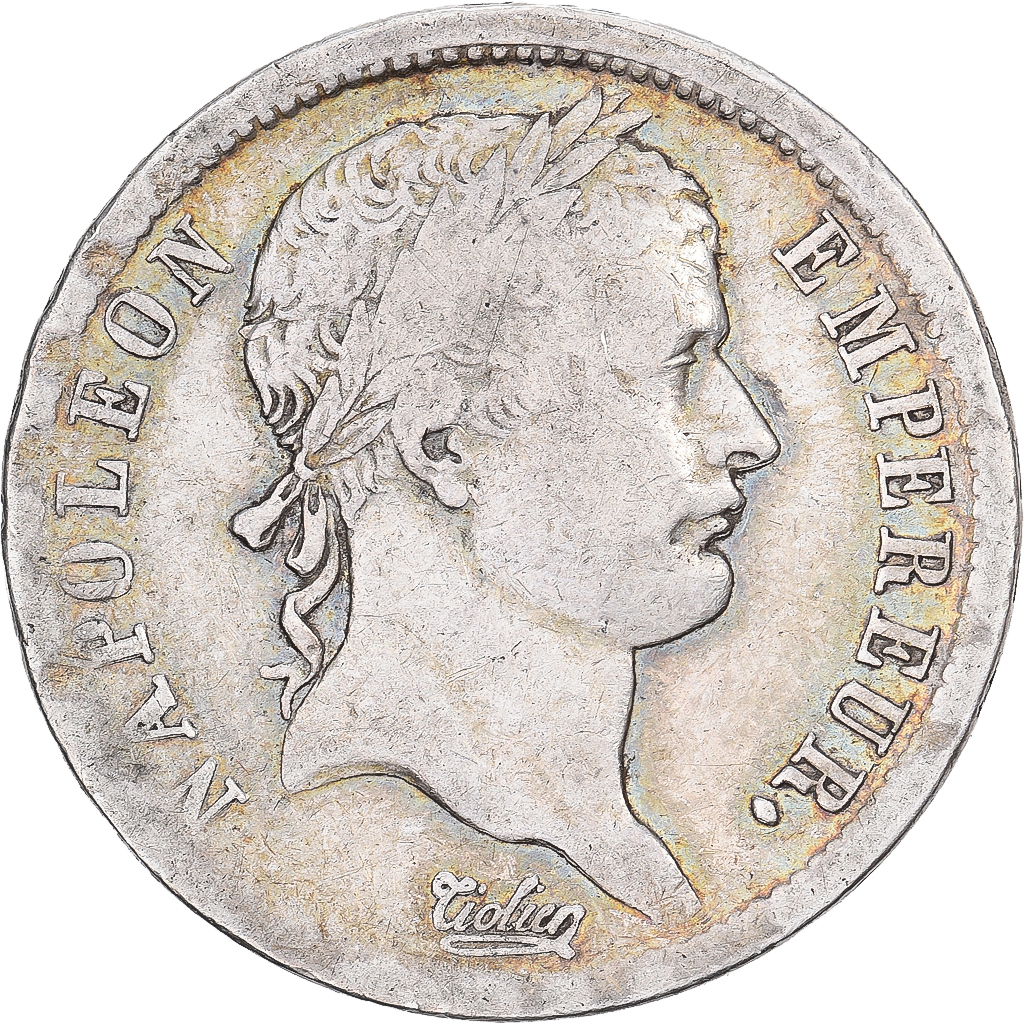 France, Napoleon I, 2 Francs, 1813, Toulouse, Silver, VF