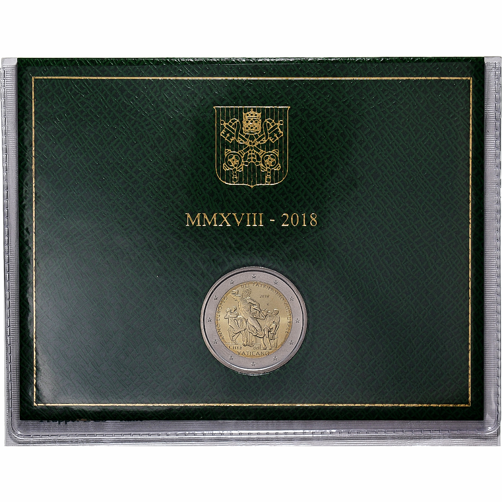 Vatikan, Francis, 2 Euro, BU, 2018, Rome, Bi-Metallic, STGL