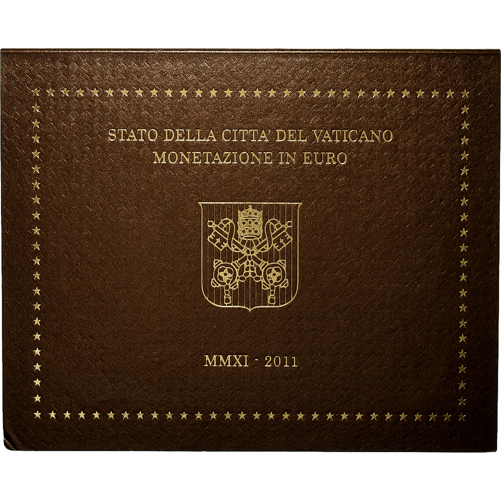 Vatican, Benedict XVI, 1 Cent to 2 Euro, BU, 2011, Rome, 