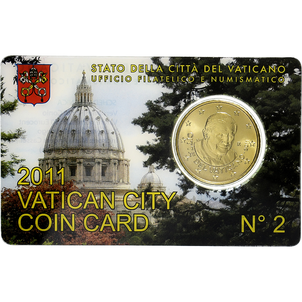 Vatikan, Benedict XVI, 50 Euro Cent, 2011, Rome, Nordic gold, STGL