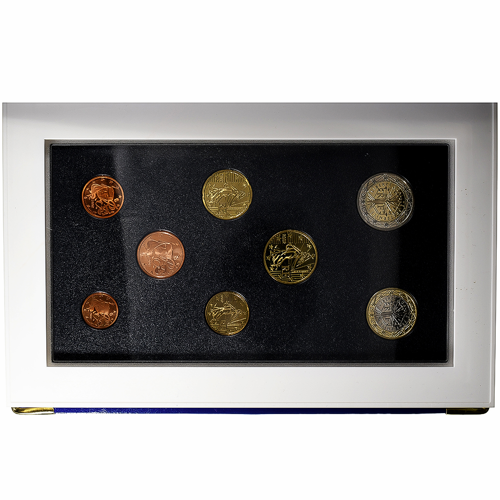 Frankreich, Coffret 1c. à 2€, PP, 2002, Monnaie de Paris, STGL