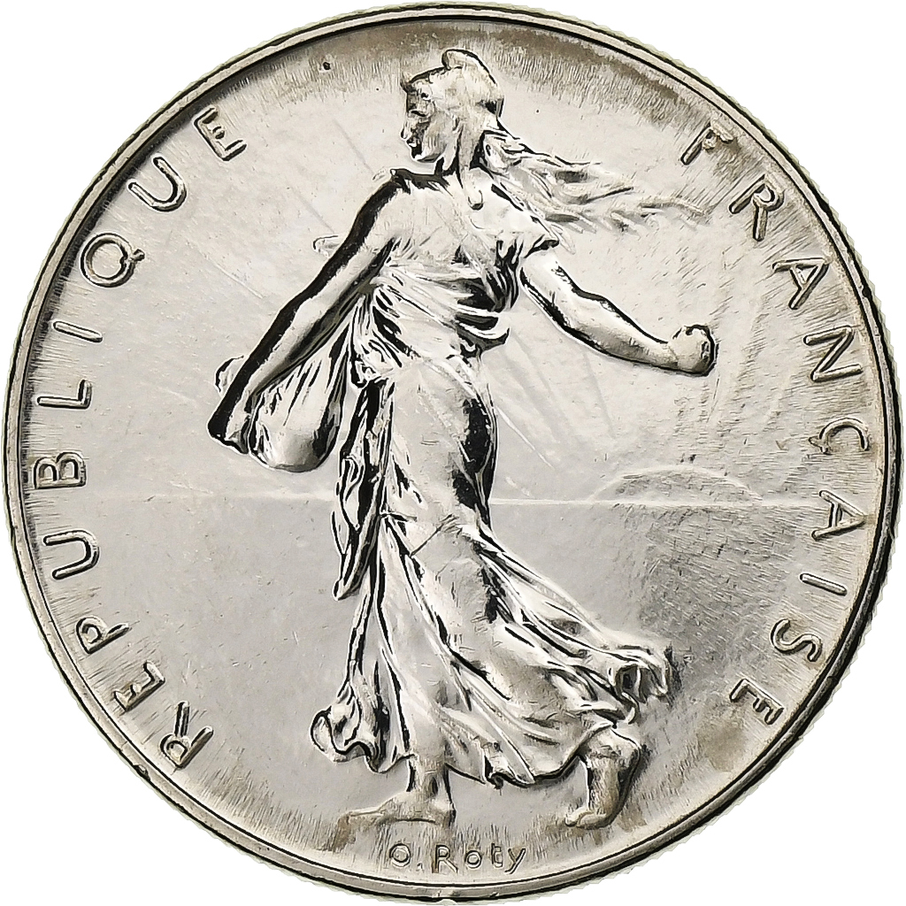 France, Franc, Semeuse, 2000, MDP, BU, Nickel, MS, Gadoury:474, KM:925.1
