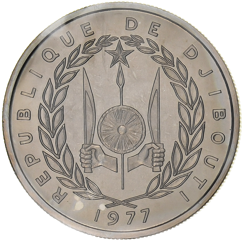 Djibouti, 50 Francs, 1977, Monnaie de Paris, Pattern, Copper-nickel, 