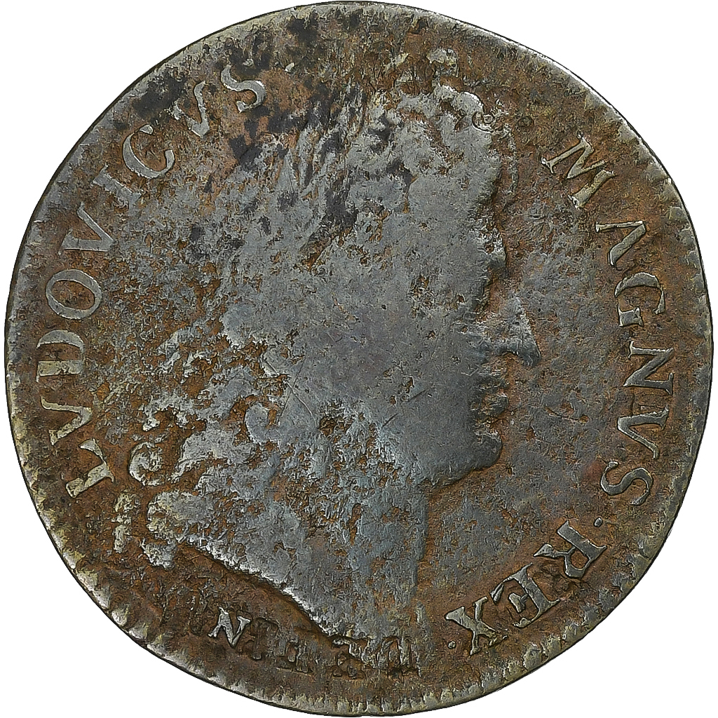 France, Token, Louis XIV, Marine, Galères Royales, Copper, 