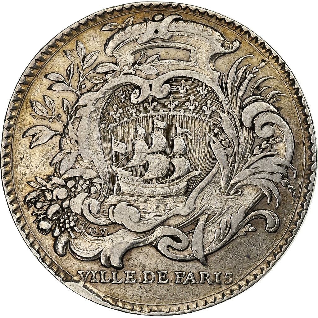 France, Token, Félix Aubery de Vatan, 1740, Silver, 