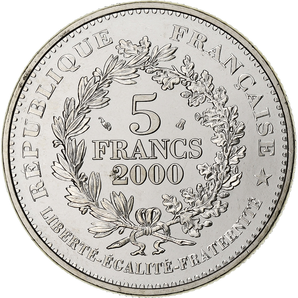 France, 5 Francs, Statère des Parisii, 2000, Monnaie de Paris, Copper-nickel