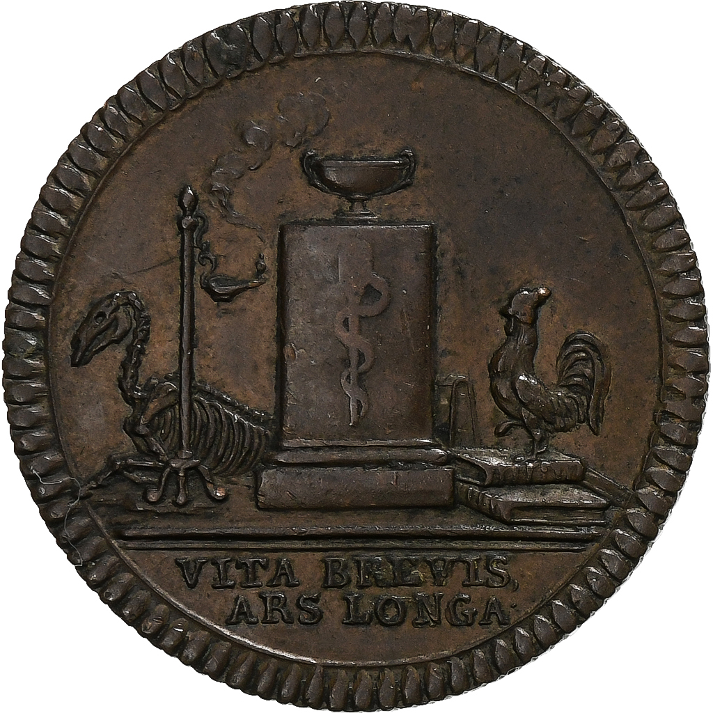 France, Token, Société médico-philanthropique, 1806, Copper, 