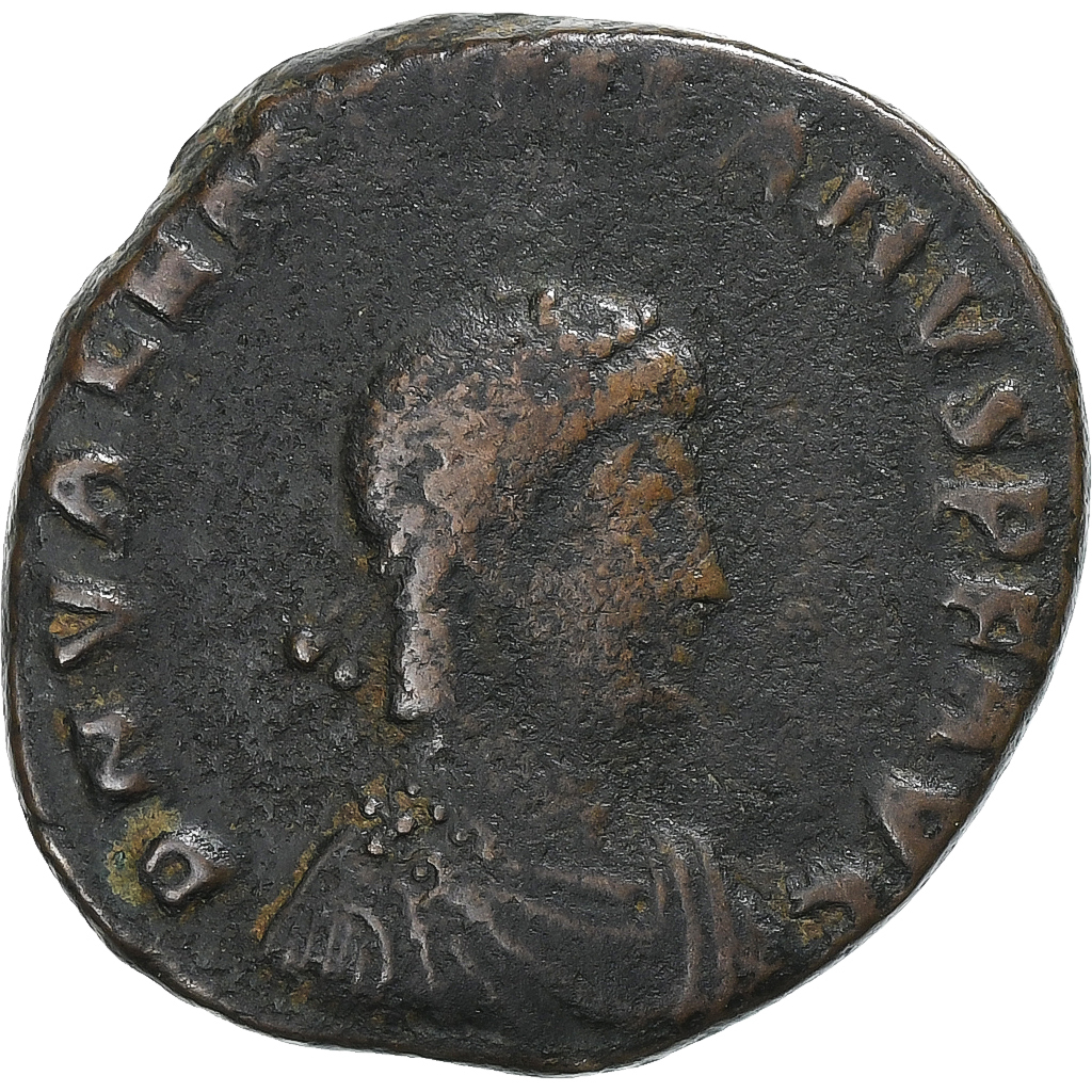 Valentinian II, Follis, 378-383, Thessalonica, Bronze, , RIC:37B-4