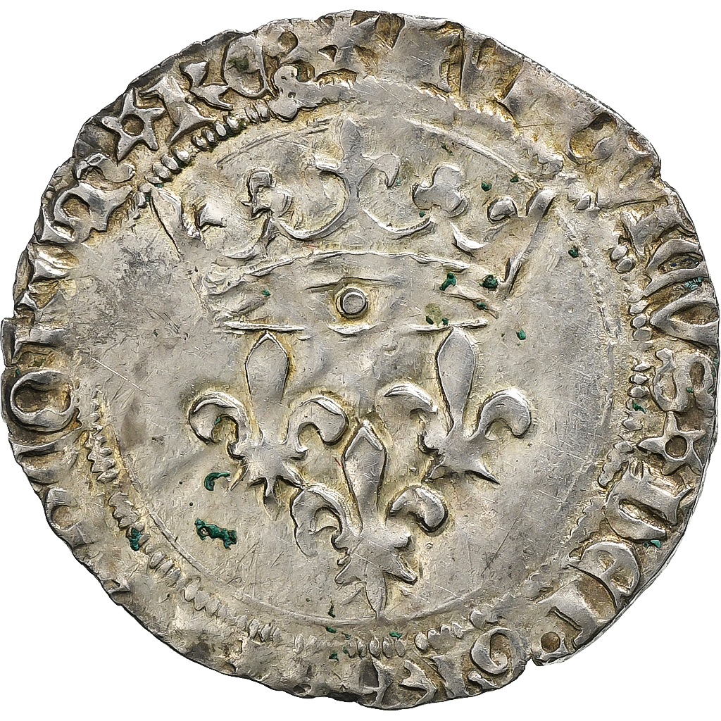 France, Louis XI, Gros de Roi, 1461-1483, Lyon, Silver, VF, Duplessy:548