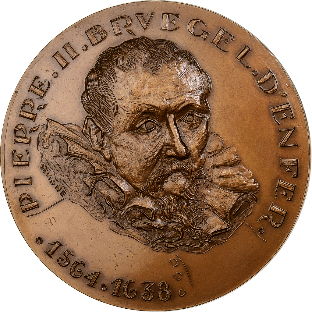 France, Medal, Pierre II Bruegel d'Enfer, 1970, Monnaie de Paris, Bronze