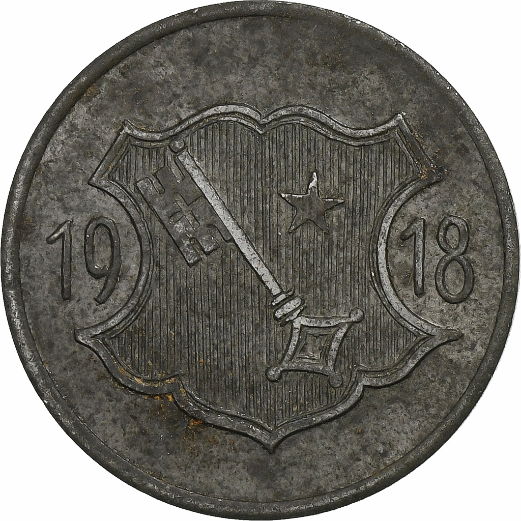 Germany, Stadt Worms, 10 Pfennig, 1918, , Iron
