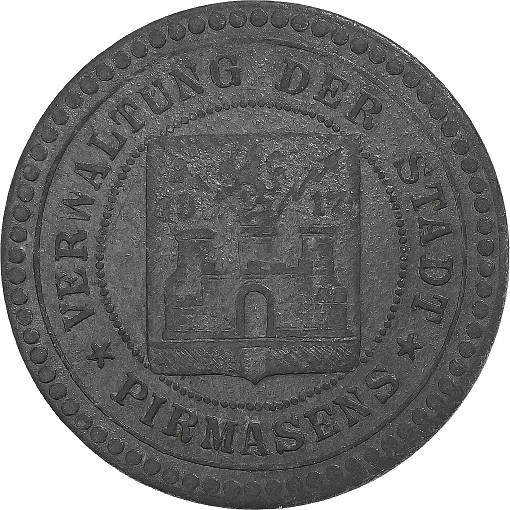 Germany, Stadt Pirmasens, 50 Pfennig, 1917, , Zinc