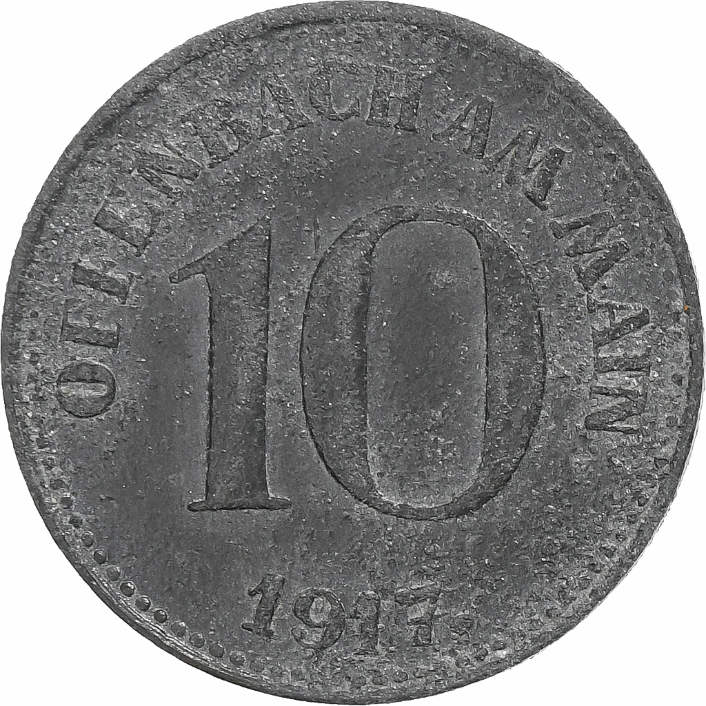 Germany, Stadt Offenbach am Main, 10 Pfennig, 1917, , Iron