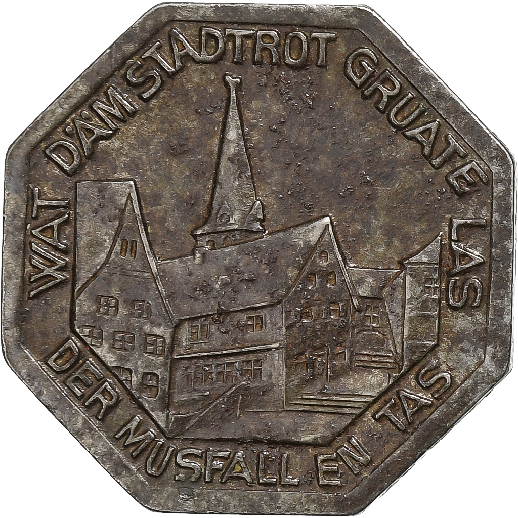 Germany, Stadt Mülheim an der Ruhr, 25 Pfennig, 1921, , Iron