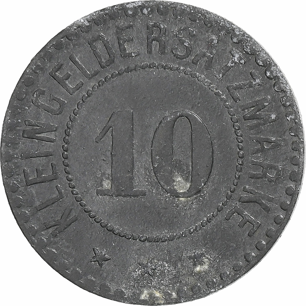 Germany, Stadt Giessen, 10 Pfennig, 1918, , Iron