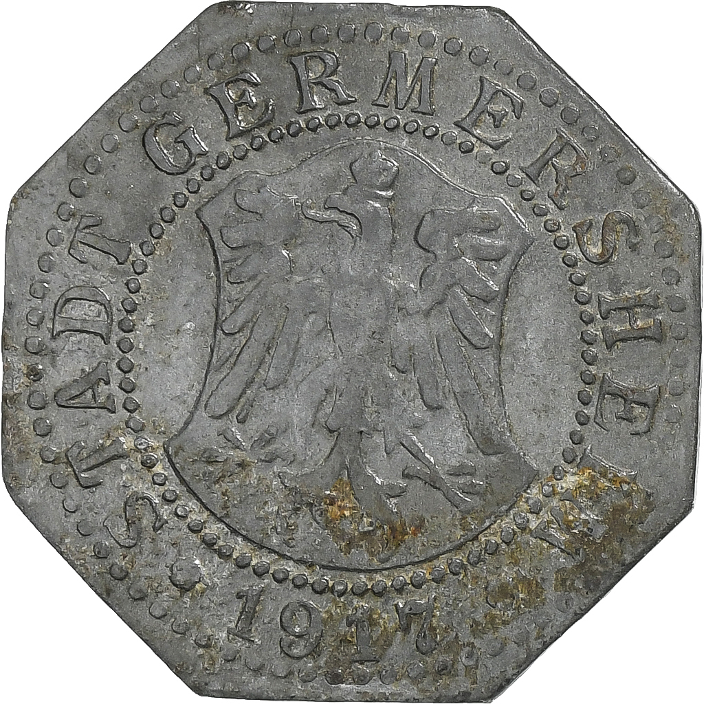 Germany, Stadt Germersheim, 5 Pfennig, 1917, , Iron