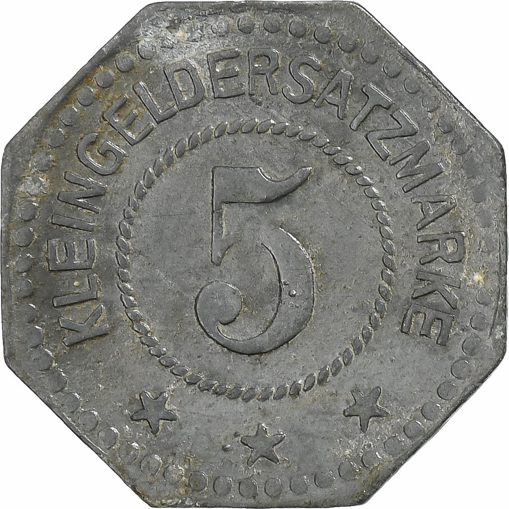 Germany, Stadt Germersheim, 5 Pfennig, 1917, , Iron