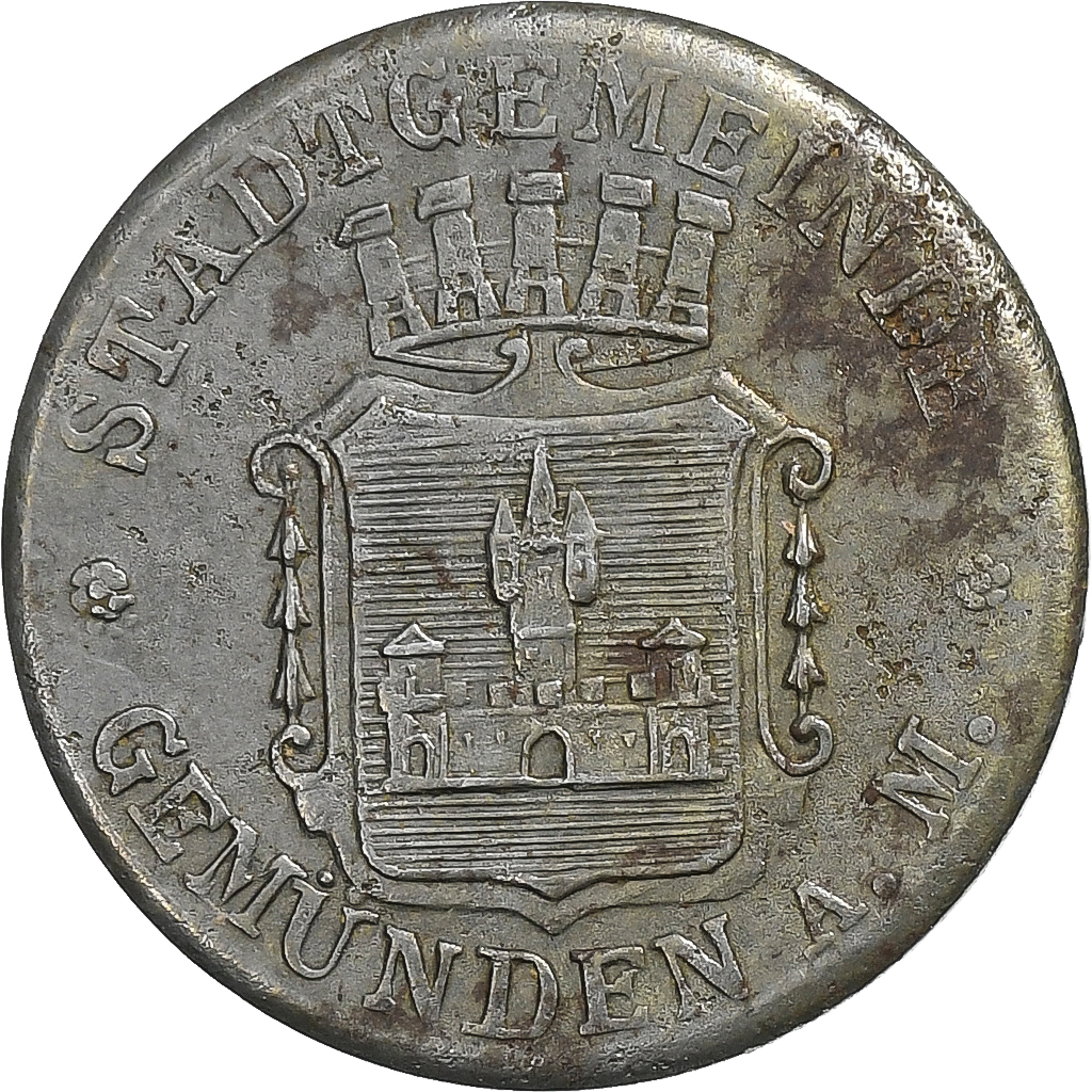 Germany, Stadt Gemünden am Main, 5 Pfennig, , Iron