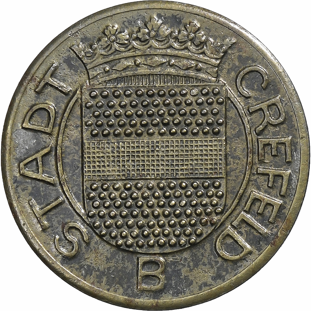 Germany, Stadt Crefeld, 10 Pfennig, 1918, , Iron
