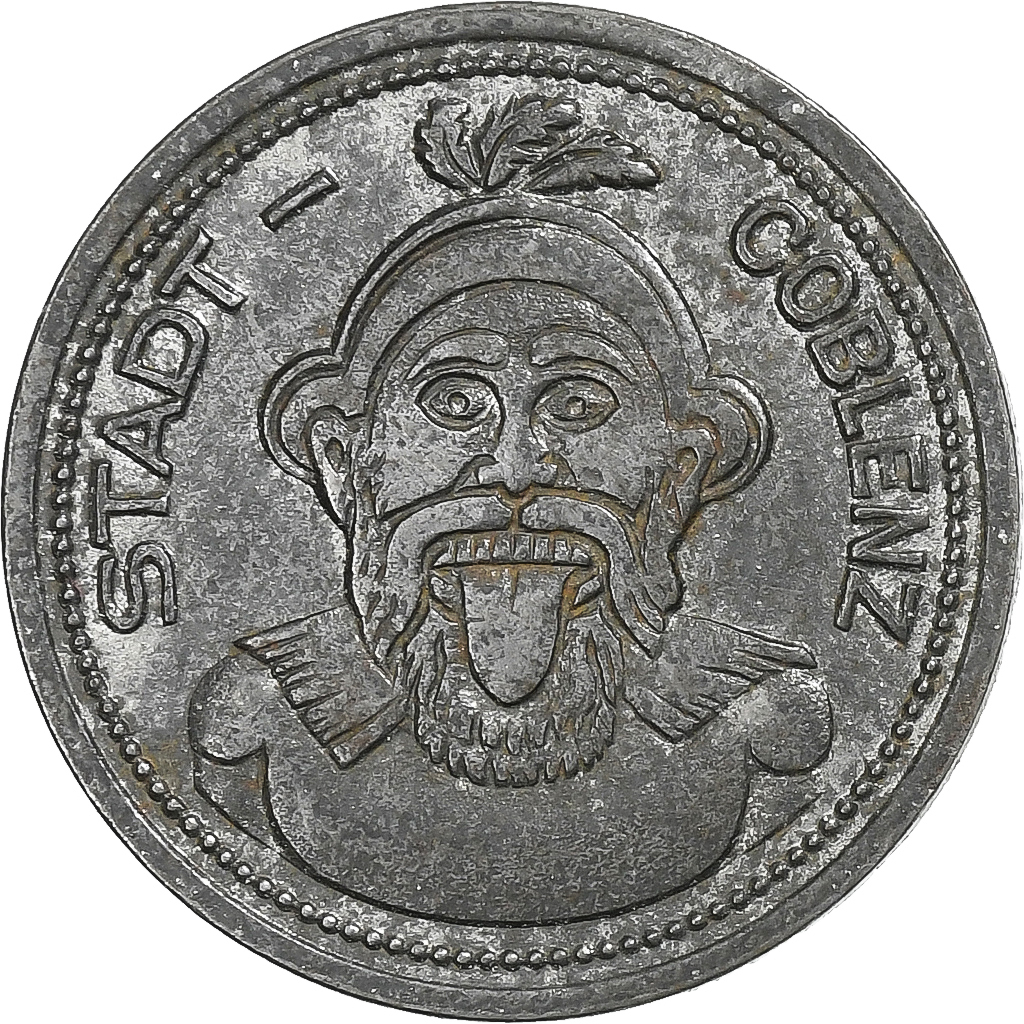 Germany, Stadt Coblenz, 10 Pfennig, 1920, , Iron