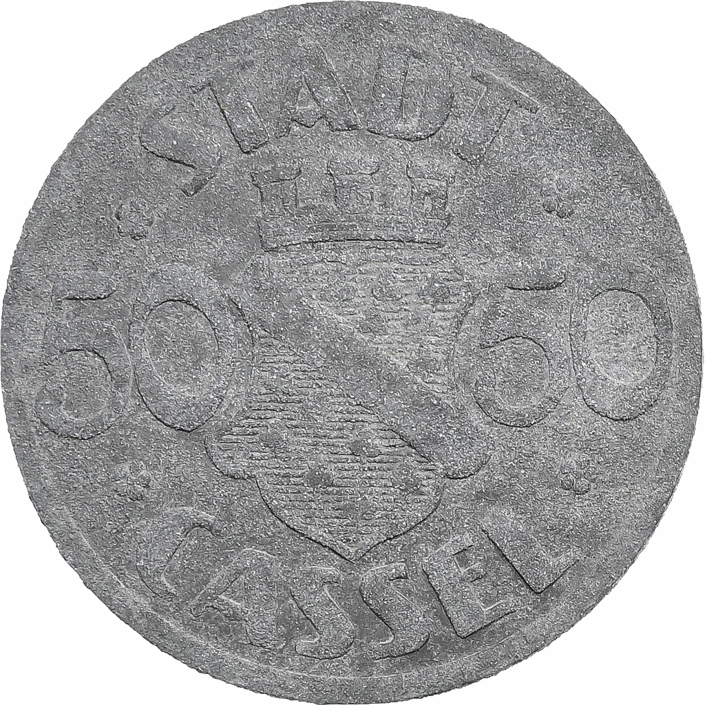 Germany, Stadt Cassel, 50 Pfennig, 1920, , Zinc